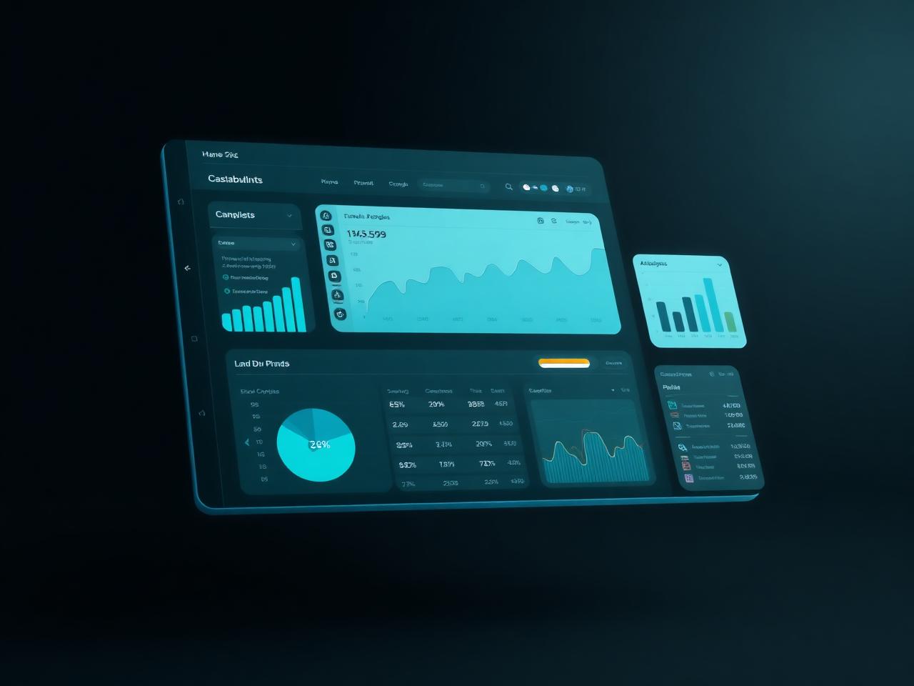Dashboard analytics modern Misanpedia